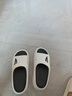 利達(dá)妮（TZLDN）踩屎感拖鞋男士外穿運(yùn)動(dòng)潮流室內(nèi)家居防滑防臭厚底戶(hù)外涼拖鞋夏季 白極黑 42-43 【適合41-42碼】 曬單實(shí)拍圖