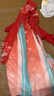 布魯丁漢服女童12-15歲夏天演出服漢服漢服女童古風(fēng)超仙唐裝夏款女孩連 櫻紅兔+大袖衫+披帛+七種禮品 160 按照身高拍 曬單實(shí)拍圖
