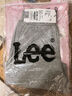 Lee兒童短袖t恤夏季新款童裝休閑百搭體恤男童女童上衣中大童半袖 淺粉色 （發(fā)泡印印花） 120 cm 曬單實(shí)拍圖