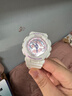 卡西歐（CASIO）手表女BABY-G時尚防水防震學生運動雙顯石英電子日韓表送女友禮物 BA-110FH-7A 夏日夢幻炫白紫粉 曬單實拍圖