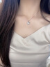 中國(guó)黃金（CHINA GOLD）小方糖銀項(xiàng)鏈女款和田玉吊墜玉墜子生日禮物女士送女友老婆閨蜜 【和田玉】小方糖項(xiàng)鏈 曬單實(shí)拍圖