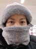 【限時(shí)折扣】護耳防風(fēng)戶(hù)外騎行女韓版圍脖口罩一體加絨加厚保暖 【普通材質(zhì)】高級灰一體帽 曬單實(shí)拍圖
