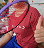 尤迪曼全碳素羽毛球拍超輕6U單拍BWF-66(已穿線23磅纏好手膠) 曬單實(shí)拍圖