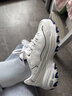 斯凱奇（Skechers）女鞋小白熊女士休閑鞋子厚底增高百搭運(yùn)動(dòng)軟底老爹鞋女99999863 白色/海軍藍(lán)色/WNV 40 曬單實(shí)拍圖