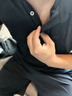 京東京造【100支高潔紗】polo衫男短袖男士t恤七夕禮物 黑XXL 曬單實(shí)拍圖