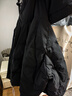 森馬（Semir）輕松羽絨|羽絨服女寬松連帽面包服時(shí)尚冬防潑水防風(fēng)外套百搭 黑色（灰鴨絨）90001 XL 曬單實(shí)拍圖