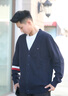 TOMMY HILFIGER25秋冬新款男裝絲棉混紡休閑拼色條紋紐扣V領(lǐng)針織開(kāi)衫外套 藏青色DW5 S （推薦：120-135斤） 曬單實(shí)拍圖