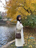 輕奢包包女包女士單肩包2025年新款斜挎水桶包送女友老婆生日禮物 焦糖棕 曬單實(shí)拍圖