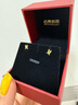 百泰首飾（BATAR JEWELLERY）生日禮物黃金耳飾女999足金甜蜜萌兔耳釘生肖小兔子耳朵耳針 一對萌兔耳釘【約0.52g】 曬單實(shí)拍圖