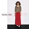 Massimo Dutti秋季新品2025女裝 法式優(yōu)雅文藝風(fēng)寬褶半身裙A字裙 05247504 紅色 L (40) (170/74A) 曬單實拍圖