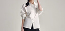 fano studios范洛2025春新款刺繡白襯衫女后背系扣設(shè)計感小眾疊穿通勤百搭襯衣 白色 S 曬單實拍圖