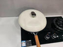 KIWICOO德國琺瑯鈦鐵不粘鍋炒鍋家用無涂層炒菜鍋平底電磁爐燃?xì)庠顚Ｓ描F 禮盒裝 琺瑯 鈦鐵鍋 32cm 曬單實(shí)拍圖