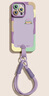 RVIXE適用iPhone16pro手機(jī)殼新款16promax硅膠軟殼蘋果15掛繩斜挎14簡(jiǎn)約16e可愛(ài)13超薄全包12高級(jí)感防摔 【草紫色-小漢堡】手提掛繩 iPhone16pro 曬單實(shí)拍圖