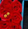 中國黃金玫瑰黃金耳釘女18K金耳飾七夕情人節禮物送女友老婆生日實(shí)用高級 18K黃金玫瑰花耳釘/京速達 曬單實(shí)拍圖