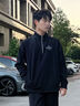 Calvin KleinJeans25秋季新款男士經(jīng)典字母運(yùn)動(dòng)ck半拉鏈立領(lǐng)寬松衛(wèi)衣4RD236G UB1-太空黑 M 曬單實(shí)拍圖