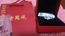 老鳳祥輕奢五瓣花足銀戒指女士可調(diào)節(jié)單戒飾品情人節(jié)生日禮物送女友老婆 曬單實(shí)拍圖