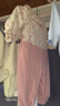 夢伊藍（MENGYILAN）嬰兒新生衣服可愛嬰幼兒秋季外出寶寶連體衣公主滿月哈衣周歲爬服 【櫻桃雙層】假兩件-粉色 80碼（6-9個月20斤內） 曬單實拍圖