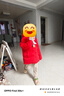 保姆鵝 兒童羽絨服寶寶雙面羽絨服加厚小童短款耐污羽絨外套 中國紅 130 曬單實(shí)拍圖