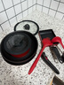 特福（Tefal）鍋具套裝百變鍋可拆卸煎炒鍋有鈦不粘鍋六件套千葉玫瑰紅 曬單實(shí)拍圖
