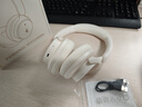 漫步者（EDIFIER）【重磅旗艦新品|藍牙V5.4】Fit900NB小金標真無線主動降噪頭戴式藍牙耳機長續(xù)航游戲音樂耳麥禮物 云巖白+QQ音樂 曬單實拍圖