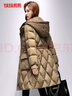 鴨鴨長(cháng)款羽絨服女過(guò)膝2025年新款冬季連帽加厚女士時(shí)尚收腰顯瘦外套 咖色 M 曬單實(shí)拍圖