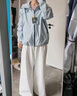 駱駝（CAMEL）行俠硬殼單層沖鋒衣戶(hù)外登山服防風(fēng)防水防污時(shí)尚休閑風(fēng)衣外套 A34BA6B001，遠山藍，男女同款 L 曬單實(shí)拍圖