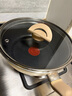 特福（Tefal）平底鍋煎蛋不粘鍋早餐煎鍋少油少煙燃氣灶電磁爐通用深煎鍋米色 曬單實拍圖