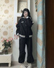 WHIM NASA棒球服外套男2025春季款寬松潮流撞色刺繡衛衣夾克美式休閑上衣服 杏色 XL （140-160斤） 曬單實(shí)拍圖