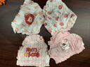 愛(ài)貝迪拉（AIBEDILA）寶寶內褲女童嬰幼兒面包褲兒童三角短褲夏季不夾屁屁純棉a類(lèi) 面包褲-草莓小熊4條 90 曬單實(shí)拍圖