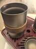 金灶（KAMJOVE）純鈦旅行茶具套裝 便攜式戶(hù)外露營(yíng)茶具泡茶器隔熱防燙茶體快客杯 輕盈隨行 一壺5杯 曬單實(shí)拍圖
