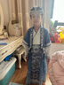 旗鉑漢服女童春裝兒童少數(shù)民族服裝2025新款古風(fēng)古裝 銀鈴  140  曬單實拍圖