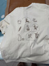 紫涵（ZIHAN）紫涵刺繡落肩袖T恤女夏季森系百搭寬松顯瘦圓領(lǐng)短袖上衣 米黃 S 曬單實(shí)拍圖