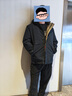 鴨鴨（YAYA）一衣三穿可拆連帽羽絨服男士冬季新款中青年加厚活面內(nèi)膽短款外套 曬單實(shí)拍圖