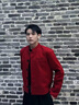 聲猴西裝外套男春秋新款新中式男裝休閑西服立領(lǐng)短款雅痞墊肩夾克套裝 黑西服+黑毛衣+黑色西褲 XL 曬單實(shí)拍圖