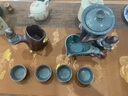 瀾春江哥窯石磨茶具套裝中式陶瓷半自動懶人功夫泡茶壺杯家用辦公室禮品 自動懶人套組13件套 【高檔禮盒裝】 曬單實拍圖