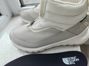 The North Face北面休閑鞋棉鞋女戶外防水抓地中幫雪地靴5LWF 白色/32F 6/37 曬單實(shí)拍圖
