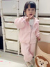 G.DUCKKIDS小黃鴨女寶寶秋裝女童套裝一歲嬰兒衣服小女孩春秋休閑衛(wèi)衣兩件套 粉紅色l兩件套 80 尺碼6-12月【75-85cm】 曬單實(shí)拍圖