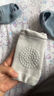 貝瑞加（Babyprints）嬰兒護(hù)膝地板襪子套裝夏季學(xué)爬護(hù)具兒童學(xué)步防摔防滑 2副 粉紫S 曬單實(shí)拍圖