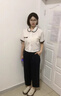 熙世界sllsky花瓣褶九分蘿卜褲夏季2025新款寬松薄款松緊腰運動休閑褲 高雅黑 2XL 曬單實拍圖