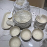奶油餐具碗盤(pán)新款碗碟套裝家用高級感喬遷之喜新居釉下彩碗筷組合 12人食61件套全家福 曬單實(shí)拍圖