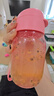 特百惠（Tupperware）嘟嘟CC企鵝350ml兒童學(xué)生可愛便攜吸管直飲塑料水杯子 柔蜜粉350ml1個(gè) 曬單實(shí)拍圖