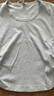 森馬（Semir）t恤女短款大圓領(lǐng)修身顯瘦2025春秋純色上衣內搭109125101011 曬單實(shí)拍圖