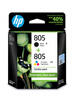 惠普（HP）805原裝黑彩套裝標(biāo)容墨盒 適用hp deskjet 1210/1212/2330/2332/2720/2729/2722打印機(jī) 曬單實(shí)拍圖