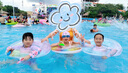 361°兒童泳衣女中大女童分體裙式長(zhǎng)袖游泳衣青少年學(xué)生溫泉泳裝 曬單實(shí)拍圖