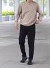 愛(ài)步（ECCO）樂(lè)福鞋男 25年秋季新款時(shí)尚袋鼠鞋男女同款牛皮休閑鞋增高 552504 黑色55250490000 43 曬單實(shí)拍圖
