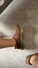 斯凱奇（Skechers）皮鞋男士一腳蹬軟底休閑皮鞋2025秋新款足弓支撐閃穿鞋205492 曬單實(shí)拍圖