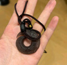 慈靈閣黑曜石吊墜時(shí)來(lái)運轉項鏈掛件飾品平安扣潮玉墜男女護身符玉佩 曬單實(shí)拍圖