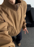 杜小閑拼接格子連帽開衫衛(wèi)衣男款春秋季假兩件美式潮牌重磅硬挺拉鏈外套 白花灰 XL [推薦120-140斤] 曬單實(shí)拍圖