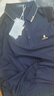夢(mèng)特嬌（MONTAGUT）夏季男士Polo衫含桑蠶絲商務(wù)刺繡休閑百搭T恤 藏青 56  曬單實(shí)拍圖