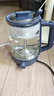 美的（Midea）養(yǎng)生壺 1L大容量一體式噴淋煮茶器蒸煮茶壺 辦公室煮茶燒水一體機(jī) 304不銹鋼花茶白茶ZC10S01 曬單實(shí)拍圖